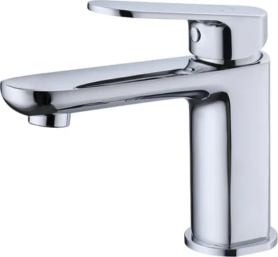 Obrázek produktu pro Baterie umyvadlová, chromovaná, mosazná, jednopáková, pro koupelnu