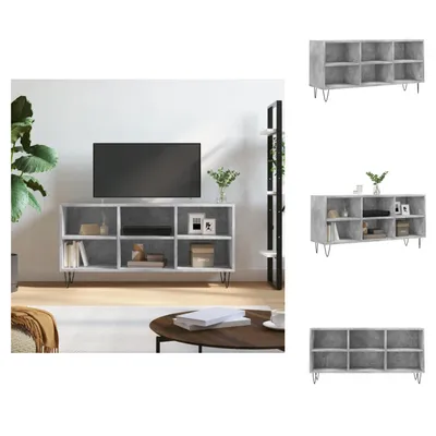 Produktbild von vidaXL TV-Schrank Betongrau 103,5x30x50 cm Holzwerkstoff - TV-Möbel