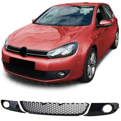 Produktbild von Kühlergrill Schwarz Glanz für Volkswagen Golf 6 VI 2008-2013