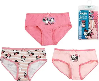 Image de Ensemble sous-vêtements fille 3 pièces Minnie multicolore 6-8 ans Disney