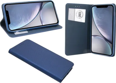 Produktbild von iPhone XR Tasche Flip Case Blau Handy Magnet Schutzhülle