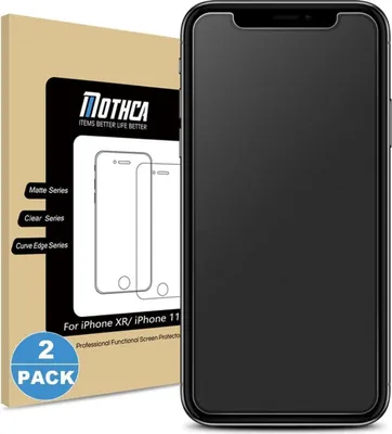 Image de Mothca verre blindé mat iPhone 11 XR film de protection 9H mat anti-traces de doigts