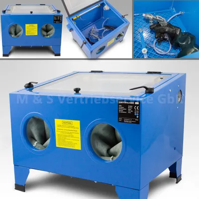Produktbild von Bituxx Sandstrahlkabine 90 Liter Tisch Industrie Sandstrahlgerät Sandstrahlen MS-15733
