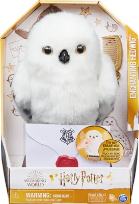 Produktbild von Spin Master 39760 Harry Potter - Interaktive Plüsch-Eule Hedwig