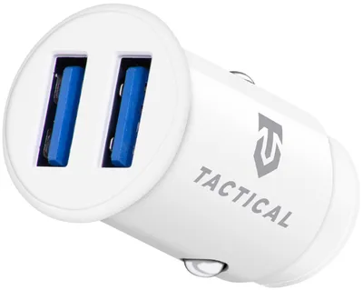 Immagine prodotto di Adattatore per Auto Tactical Bianco - Caricabatterie USB 2.4A KP26384