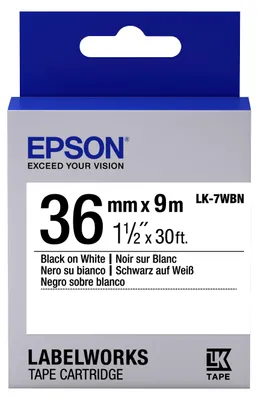 Immagine prodotto di Epson LK-7WBN nastro per etichettatrice Nero su bianco