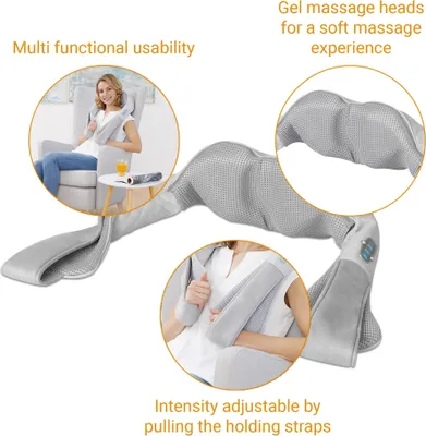 Obrázok produktu pre Medisana NMG 850, Šedá, Shiatsu masáž, Oblasť chrbta, Oblasť nôh, Neck area, oblasť ramien, Ručné umývanie, Ručné umývanie, 100 - 240 V