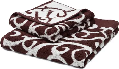 Produktbild von grace grand spa Handtuch Akanthus mit modernem Muster Braun allover One Size