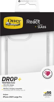 Produktbild von OtterBox React Hülle für Apple iPhone 13 Pro Smartphone - Durchsichtig