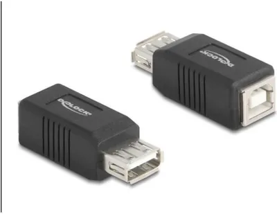 Produktbild von DELOCK Adapter USB 2.0 A Buchse  zu B Buchse