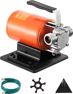 Obrázek produktu pro SucceBuy Přenosné 12 V čerpadlo na přečerpávání vody, 360 GPH, 1/10 hp, s hadicí