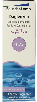 Productafbeelding van Bausch + Lomb Daglenzen -1.75 (30 stuks)