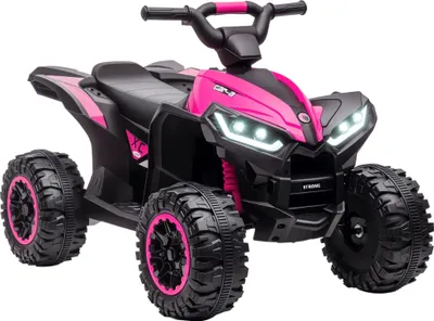 Produktbild von Elektrisches Kinder-Quad ATV - Aufsitzfahrzeug 370-235V90Hp - 12V Batterie - 2 Motoren -  - 83×53×55,5 cm - 3–5 Jahre - Rosa