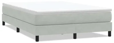 Immagine prodotto di vidaXL Letto a molle senza materasso grigio chiaro 160x220 cm in velluto