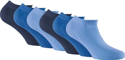 Produktbild von Rohner Basic Uni Sneaker Socken, 6er Pack - Invisible Sneakers Blau Mix 39-42 (5.5-8 UK)