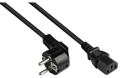 Zdjęcie produktu dla Alcasa P0130-S018, 1,8 m, CEE7/7, IEC C13, H05VV-F, 250 V