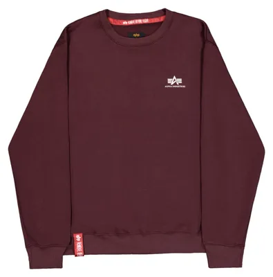 Zdjęcie produktu dla Bluza Alpha Industries Basic Sweater z małym logo, męska, kolor: głęboki bordo