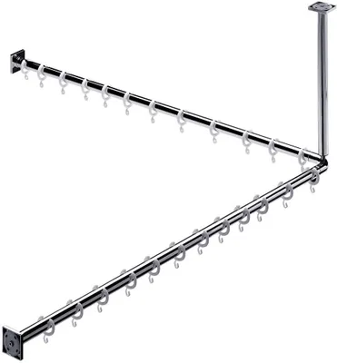 Zdjęcie produktu dla Zestaw zasłon prysznicowych EMCO System 2 1200 mm chrom