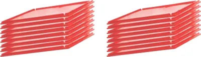 Produktbild von SparSet 10x Auflagedeckel für Eurobehälter Fleischerkasten E1 / E2 / E3 | HxBxT 1,5x40x60cm | Rot | Fleischerkiste, Fleischkiste, Metzgerkiste, Fleischbehälter