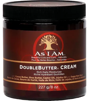 Imagen del producto de Crema hidratante Doublebutter de As I Am. Capacidad: 227 g