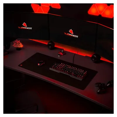 Produktbild von Titanwolf XXL Speed Gaming Mauspad in Schwarz 900 x 400 mm
