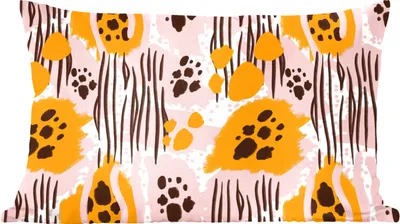Produktbild von MuchoWow® Zierkissen Sofakissen Wohnzimmer Dekokissen 50x30 cm Orange - Rosa - Abstrakt - Wohnzimmerdekoration - Polster mit Photo