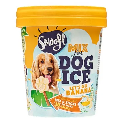 Produktbild von Smoofl Eiscreme-Mix für Hunde Banane