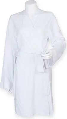 Obrázok produktu pre Uterák TC050 | Dámsky župan z džerseja / možno prať do 40 °C - Farba: biela - Veľkosť: XL (20-22)