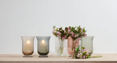 Produktbild von Windlicht Essentials H 20 cm sortiert, rosa