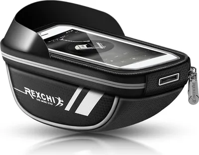 Produktbild von Fahrradtasche, reflektierend, wasserdicht, mit Sonnenschutz, Touchscreen, große Kapazität, Navigationsaufbewahrung, Fahrradlenkertasche