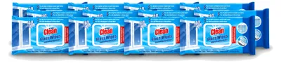 Productafbeelding van 12 verpakkingen At Home glasreinigingsdoekjes – 40 stuks per verpakking – voordeelverpakking – 12 stuks