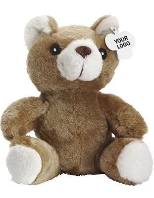 Produktbild von Printwear | Plüsch-Teddy-Bär Barney / 18 x 20 cm - Farbe: Brown - Größe: 18 x 20 cm