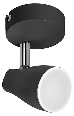 Produktbild von Ledvance LED Deckenleuchte Wandlampe Spot Pear Schwarz 4,3W GU10 210lm warmweiß 2700K schwenkbar
