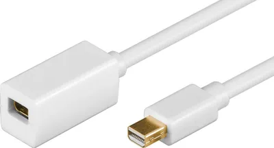 Produktbild von Goobay Mini DisplayPort-Verlängerungskabel 1.2, vergoldet, 1 m, 1 m, Mini DisplayPort, Mini DisplayPort, Männlich, Weiblich, 3840 x 2160 Pixel