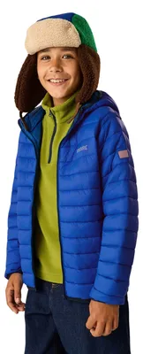 Productafbeelding van Regatta - "Marizion" gevoerde jas met capuchon voor kinderen, model RG9018 (maat 116) (koningsblauw/aviatorblauw)