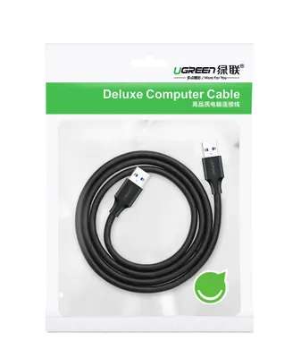 Produktbild von Ugreen USB Kabel 1m Schwarz - USB 2.0 Typ A