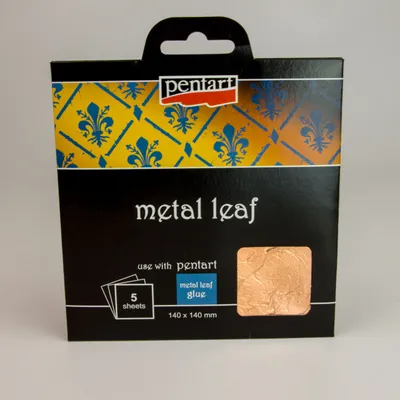 Blattmetall 14x14cm kupfer dekorativen Vergoldung 2486 Deko