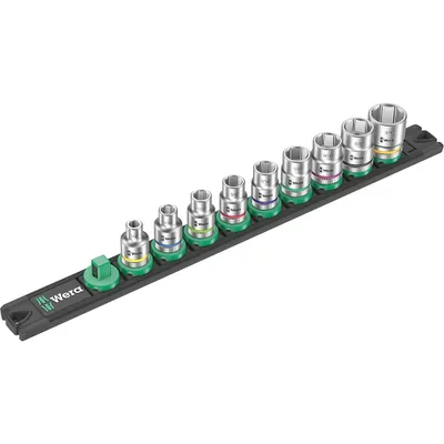 Produktbild von Nuss-Magnetleiste B Imperial 1 Steckschlüsseleinsatz-Satz 3/8" (schwarz/grün, 9?teilig)