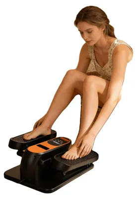 Image de Vélo d'appartement, cadre en acier, 62 x 43 x 23 cm, 12 kg, charge maximale de 100 kg, résistance réglable