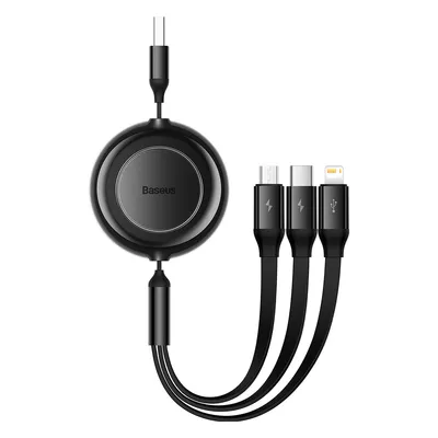 Obrázek produktu pro Baseus CAMJ010001, 1,1 m, USB A, USB C/Micro USB-A/Lightning, USB 3.2 Gen 1 (3.1 Gen 1), Černá