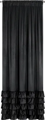Immagine prodotto di Tenda 140x250 Dani in velluto nero pronta per il nastro Eurofirany