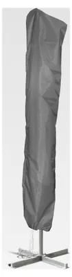 Produktbild von Schutzhülle für Sonnenschirme, mit Reißverschluss und Bedienstab, XL, 275 x 53/63 cm, Grau