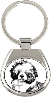 Image de Chien d'eau portugais - porte-clés avec chien, porte-clés imprimé, pendentif personnalisé de la marque Art-Dog
