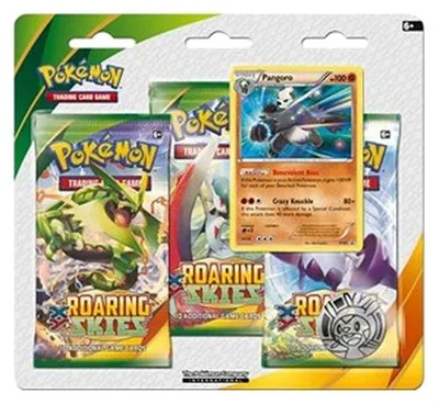 Immagine prodotto di Pokemon Roaring Skies: Pangoro 3-Pack Blister