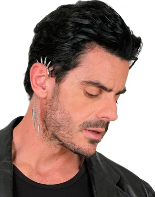 Image de Boucles d'oreilles clous punk pour adultes - taille unique