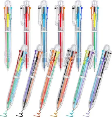 Productafbeelding van Famanu multifunctionele balpen (6-in-1) met 0,7 mm inkt - in meerdere kleuren