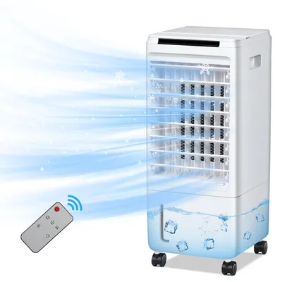 Produktbild von Puluomis 3-in-1 Luftkühler Ventilator mit Wasserkühlung, Verdunstungskühler, Mobile Klimageräte mit 7H Timer, 7L
