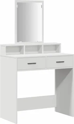 Produktbild von vidaXL Schminktisch mit Schubladen Weiß 79 x 41 x 140 cm Holzwerkstoff