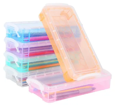 Produktbild von Stapelbare Aufbewahrungsboxen aus Kunststoff, Aufbewahrungstabletts, Organizer, 6-teilig