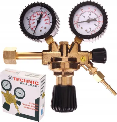 Zdjęcie produktu dla Reduktor ciśnienia CO2 i argonu (do AWI, MIG, MAG, Migomat i akwariów) TC Technic ZR-39C